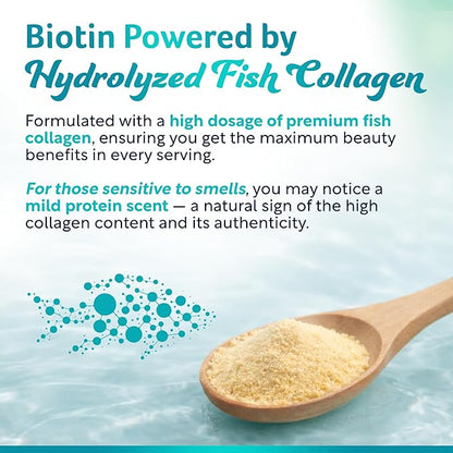Biotin Collagen & Keratin – Hair, Skin & Nails Vitamins, 45,000 MCG Vitamin Complex (A, B1, B2, B3, B6, B7, C & E)–Biotin for Hair Growth for Women & Men, Hair Vitamins-60 Capsules–Made in USA