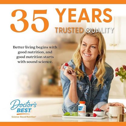Doctor's Best Vitamin D3 5,000 IU + K2 MK-7 100 mcg, Supports Bone, Teeth & Muscle Health, and Heart Health, Non-GMO, Gluten Free, 180 Softgels