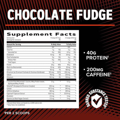 GNC AMP Wheybolic Ripped - Chocolate Fudge (22 Servings)