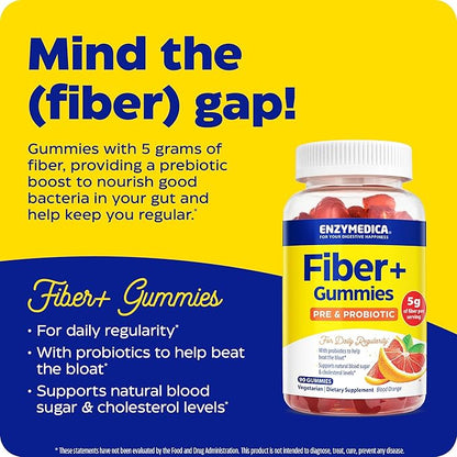 ENZYMEDICA Fiber Gummies, 90 CT