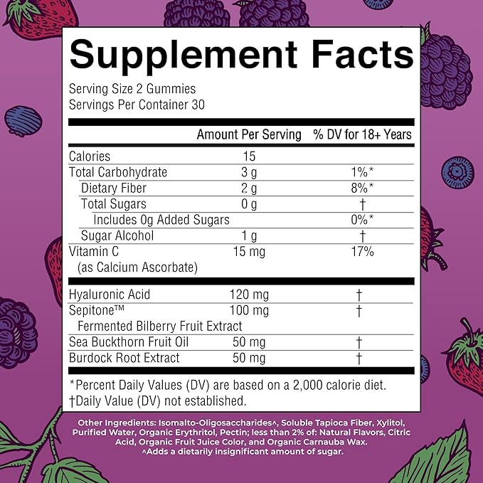 MaryRuth's Skin Restore + Renew Gummies With Hyaluronic Acid | Skin Hydration | Clinically Shown in Women to Reduce Fine Wrinkles & Improve Skin Firmness | Vegan Collagen Production | 60 Gummies