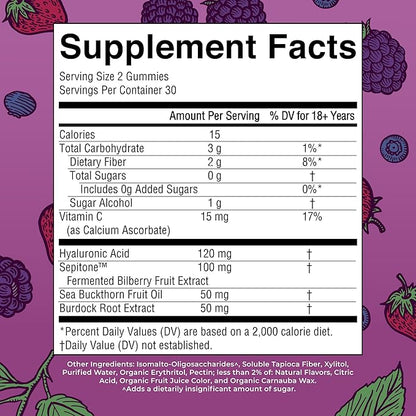 MaryRuth's Skin Restore + Renew Gummies With Hyaluronic Acid | Skin Hydration | Clinically Shown in Women to Reduce Fine Wrinkles & Improve Skin Firmness | Vegan Collagen Production | 60 Gummies