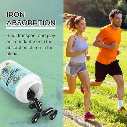 Liposomal Bovine Lactoferrin 1000 mg - for Iron Absorption & Immune Function Lactoferrin Supplements for Adults, 60 Softgels (2 Bottle)