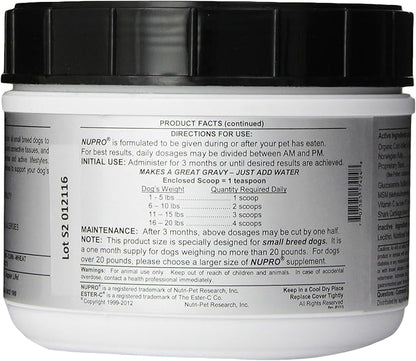 Nupro Joint and Immunity Support for Dogs, 1-Pound (Small Breed Size)