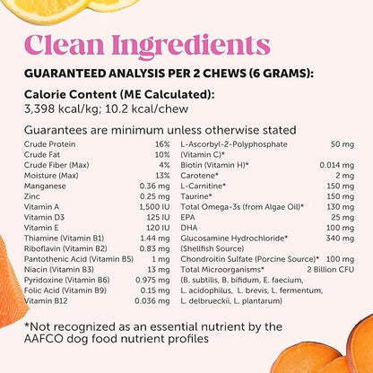 Senior Dog Multivitamin - Essential Dog Vitamins and Supplements - Glucosamine, Probiotics, Omega Fish Oil for Dogs Health & Heart- Dogs Vitamins Health Supplies (Duck 90 ct)