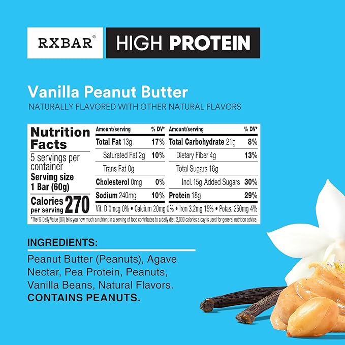 RXBAR High Protein Bars, Gluten Free, Protein Snacks, Variety Pack (10 Bars)