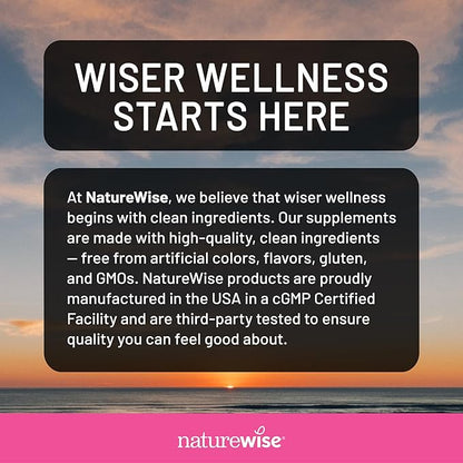 NatureWise Hydrolyzed Liquid Collagen for Women & Men 4000mg - Multi Collagen Peptides + Biotin + Vitamin C + Vitamin B Complex & Hyaluronic Acid - Mixed Berry - 15.22 fl oz[45 Day Supply]