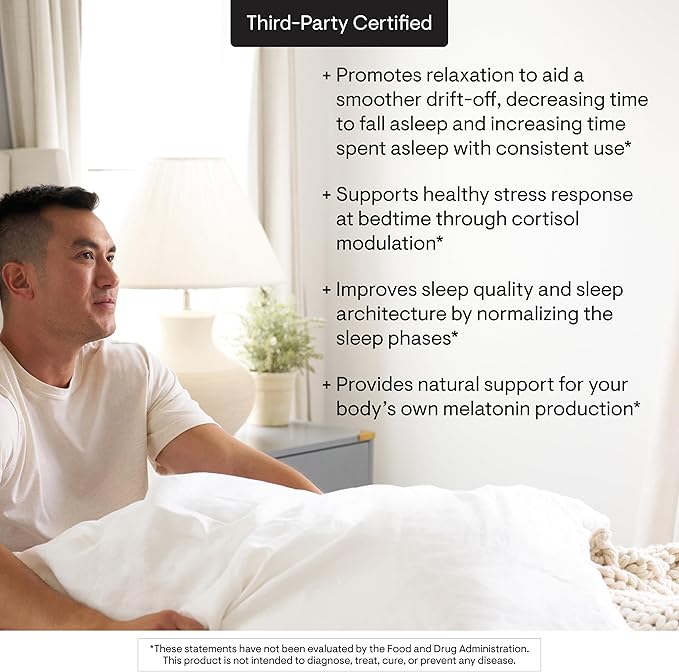 THORNE - Deep Sleep Complex - All-Natural Sleep Supplement - Supports Sleep Quality & All Phases of The Sleep Cycle* - with L-Theanine, Chamomile & Maizinol - Third-Party Certified - 60 Capsules