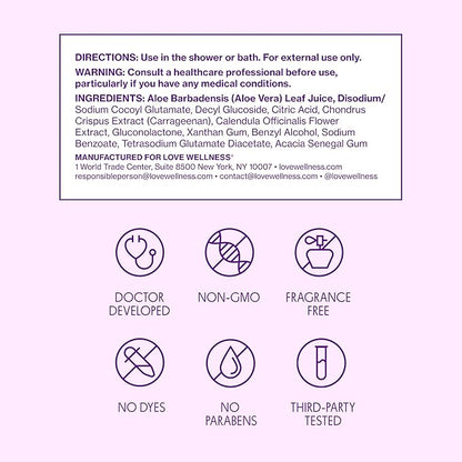 Love Wellness pH Balancing Cleanser | Feminine Vaginal Wash | Fragrance-Free | Vaginal Cleanser for Balanced pH, Intimate Health & Hygiene | Non-Irritating with Aloe Vera for Sensitive Skin | 5 Fl Oz