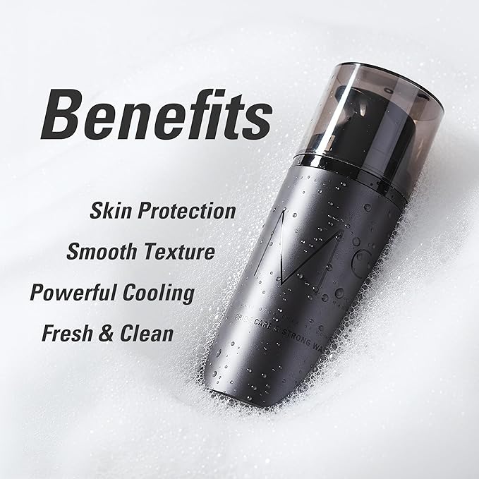 Mdoc Men’s Strong Cooling Intimate Wash, Gel Cleanser for Odor Control, Hygienic Freshness & Daily Care, All Skin Types, 100ml