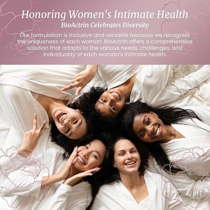 SIGNIFY NATURE Bioactrin Vaginal Probiotics for Women - Bacterial Vaginosis & Yeast Infection Treatment - BV Probiotic - pH Vaginitis Support-28 Pills