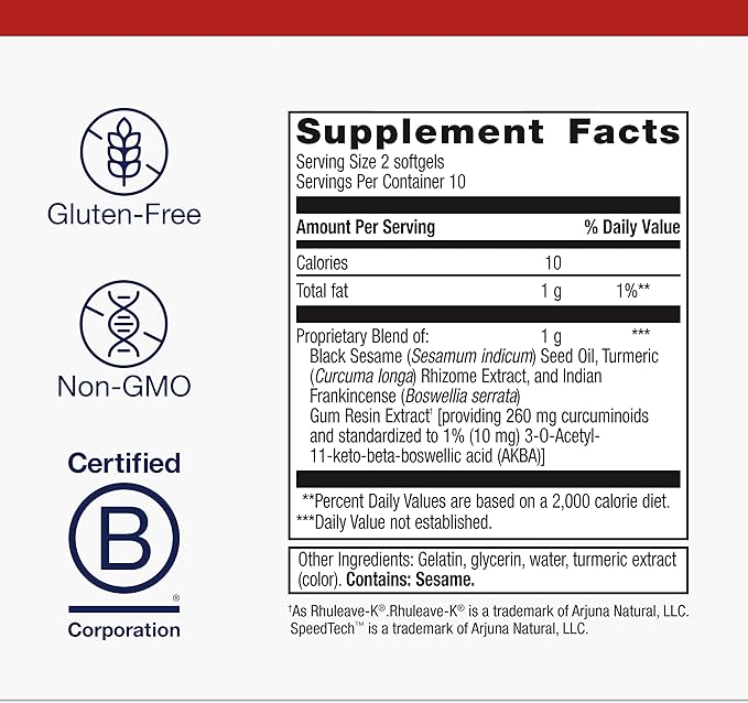 Metagenics Rapid Relief - Herbal Softgel with Turmeric & Boswellia - Supports Fast Relief for Muscle, Back & Joint Discomfort* - Drug-Free, Non-GMO, Gluten-Free - GMP Certified Facility - 20 Softgels