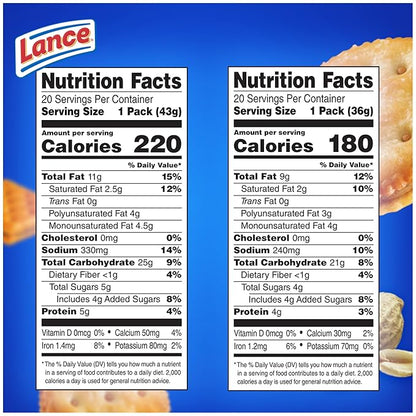 Lance Toasty & Toastchee Variety Pack - 40 pk