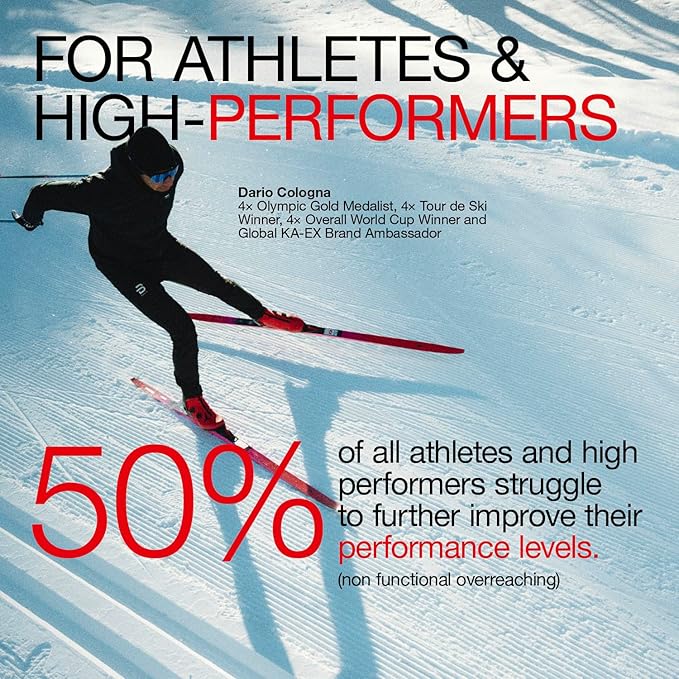 KA EX - Cortisol Stress Reducer for Athletes | Post-Workout Recovery Gamechanger | Clinically Tested and Trusted by Thousands of Pro Athletes | Swiss Science I Vegan (24 Pack)
