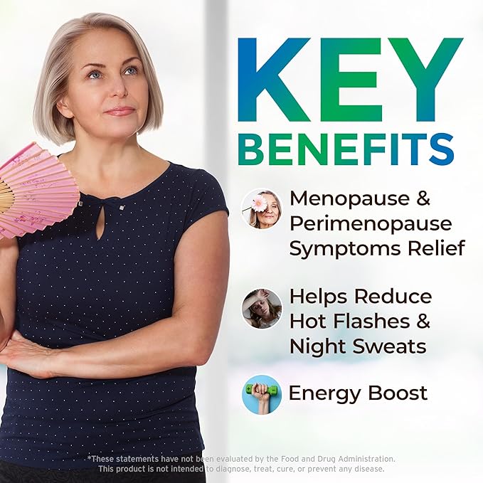 UltaLife Her Harmony Menopause Supplements for Women - Hot Flashes Menopause Relief & Hormone Balance for Women - Contains Black Cohosh, Dong Quai, Red Clover & More - Estrogen Free - 60 Capsules