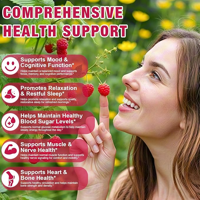 Magnesium Glycinate Gummies with L-Threonate,120pcs Sugar Free Magnesium Complex Gummies for Sleep, Body Support and Relaxation,Non-GMO, Gluten-Free