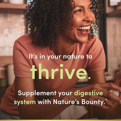 Nature's Bounty Lactobacillus Acidophilus Probiotic Supplement - Daily Probiotic for Women/Men Digestive Health,100 Million Organisms,Vegetarian,1 Serving per Day,120 Tablets,(Pack of 2)