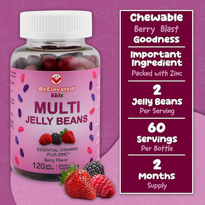 Kids Multivitamin Gummies – Tasty Berry-Flavored Zinc Gummies for Children & Adults – Vegetarian, Gluten-Free & Nut-Free Kids Vitamins Multivitamin – 120 Count (60 Day Supply)