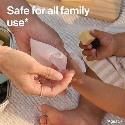 The Honest Company Grapefruit Grove Sanitizing Wipes, Kills 99.99% of Germs, Safe for All Hands, Antibacterial, Dermatologist Tested, 50 Count
