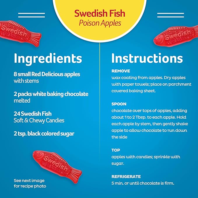 SWEDISH FISH Soft & Chewy Candy, Easter Candy, 12 - 3.1 oz Boxes