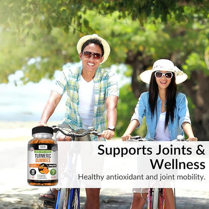 Kaya Naturals Turmeric Supplements Gummies - Pure Nature Turmeric Curcumin -Turmeric Ginger Gummies - 30 Count Gummy - Turmeric with Black Pepper Extract (Pack of 2)