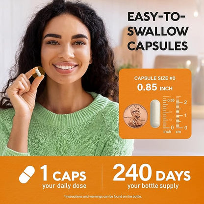Vitamin D3 K2 - Vitamin D3 10000 iu & K2 as MK-7 120 mcg - Immune & Mood Support, for Bone & Teeth Health - with Magnesium, Zinc & Vitamin C & B12 - Highly Bioavailable - Made in USA, 240 Capsules