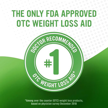 alli Weight Loss Diet Pills, Orlistat 60 mg Capsules, Non Prescription Weight Loss Aid, 120 Count Refill Pack