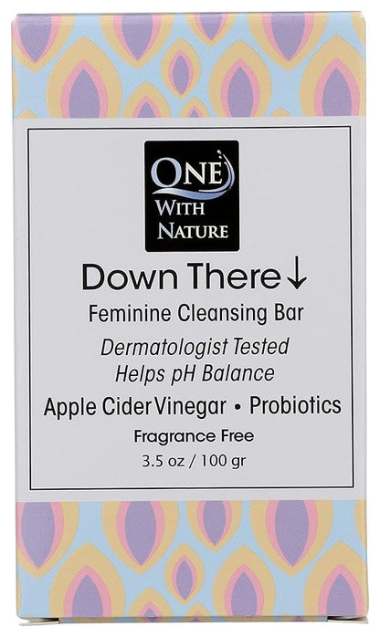 ONE WITH NATURE Fragrance Free Feminine Cleansing Bar, 3.5 OZ