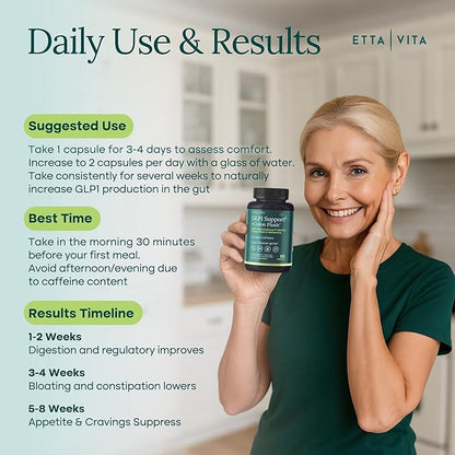 Colon Cleanse + GLP-1 Supplement Weight Loss & Energy - Appetite Suppressant & Fat Burner for women and men with Berberine, Yerba Mate, Psyllium Husk, Senna Leaf, Lemon, Black Garlic - Digestive Broom
