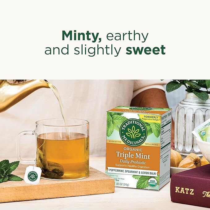 Traditional Medicinals Tea, Organic Rose Hips & Hibiscus - Supports Everyday Wellness - Kosher, Non-GMO, Caffeine-Free - 16 Tea Bags (Pack of 2)
