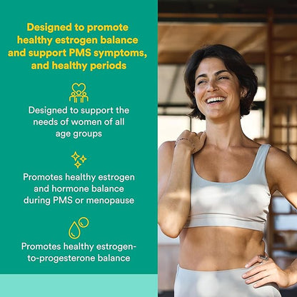 Natural Factors WomenSense EstroSense - Daily Hormonal Balance Support Supplement - Supports Healthy Menstruation & Menopause - Non-GMO Natural Supplement - 120 Vegetarian Capsules (60 Servings)
