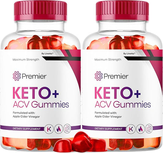 (2 Pack) Premier Keto Plus ACV Gummies for Weight Loss, Premier Keto ACV Gummies, Premier Keto Gummies, Premier Keto+ Gummy Extreme, 2 Months