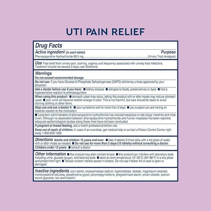 Uqora UTI Emergency Kit - Comes with 2 Urinary Tract Infection Test Strips, 12 UTI Pain Relief Tablets & 12 Infection Control Tablets - Urinary Tract Support - Maximum Strength