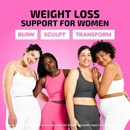 Weight Loss Pills for Women | Fat Burners for Women | Metabolism Booster for Weight Loss Supplement with Raspberry Ketones | Appetite Suppressant, Stomach Fat Burner & Weightloss Diet Pills | 60 Ct