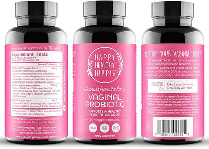 Vaginal Probiotics for Women - ph Balance for Women | 10B CFU - 10 Strains | Cranberry & D-Mannose | BV, Yeast, Flora & Odor Control | Urinary, Gut & Digestive Health Support Pills, 60 Ct