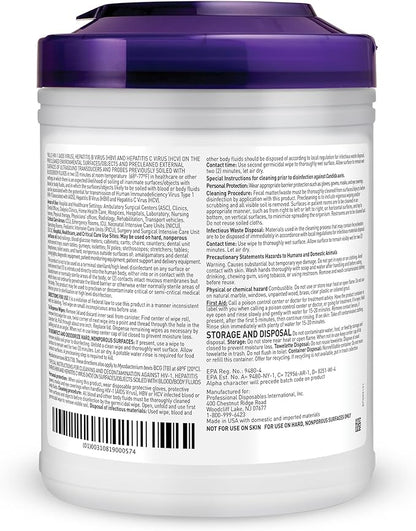 Professional Disposables Surface Disinfectant Super Sani-Cloth Wipes, 160Count (Pack of 2)