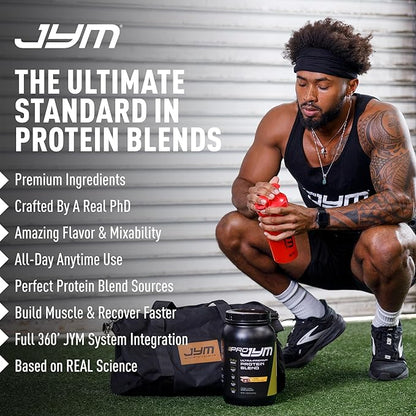 JYM Supplement Science Pro JYM Rocky Road Protein Powder - Whey Protein Isolates, Casein, & Milk Protein, Lean Muscle Building for Men & Women, 22 Servings
