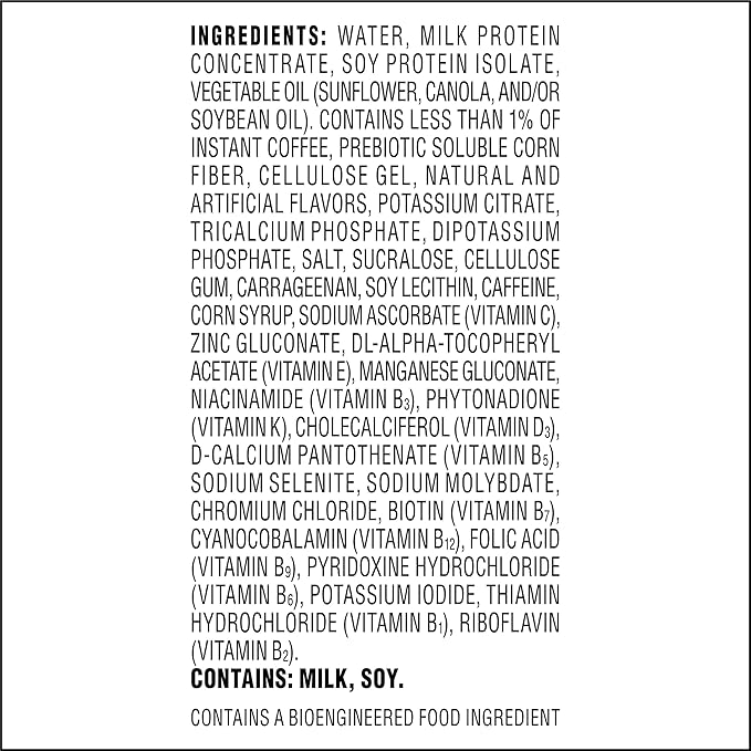 Atkins Iced Coffee Vanilla Latte Protein Shake, Coffee and Vanilla Flavored, 15g Protein, 4g Net Carbs, 1g Sugar, Low Carb, Keto Friendly, High Protein Shake, 12 Pack (11 fl. oz each)