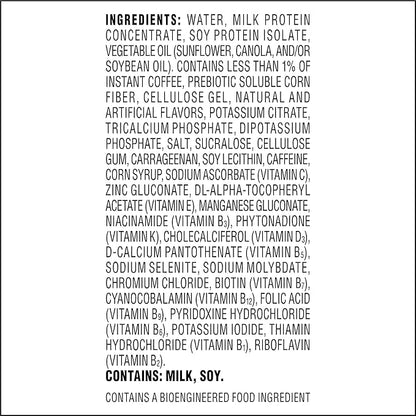 Atkins Iced Coffee Vanilla Latte Protein Shake, Coffee and Vanilla Flavored, 15g Protein, 4g Net Carbs, 1g Sugar, Low Carb, Keto Friendly, High Protein Shake, 12 Pack (11 fl. oz each)