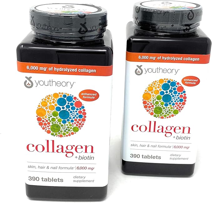 Youtheory Collagen Advanced Formula Tablets - 390 ct (2-Pack for 780 Ct)