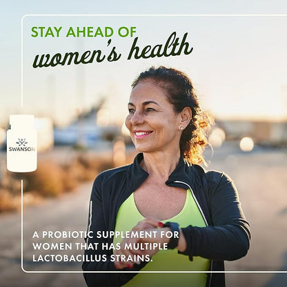 Swanson FemFlora Women's Probiotic for Feminine Digestive, Urinary, and Vaginal Health Support with 9 Billion CFU Per Capsule (60 Capsules, 4 Pack)