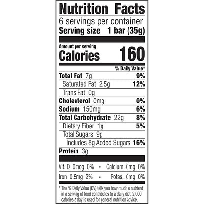 Nature Valley Granola Bars, Sweet and Salty Nut, Roasted Mixed Nut, 6 Bars, 7.4 OZ