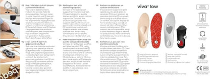 Pedag Viva Low | Low Arch Support | Handmade in Germany | Plantar Fasciitis Relief | Heel Cushion | Activated Charcoal Odor Control | Metatarsal Support | Tan | Women US 6 / EU 36