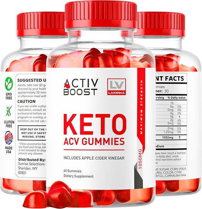 (3 Pack) ActivBoost Keto Gummies Advanced Formula, 180 Gummies for 3 Months