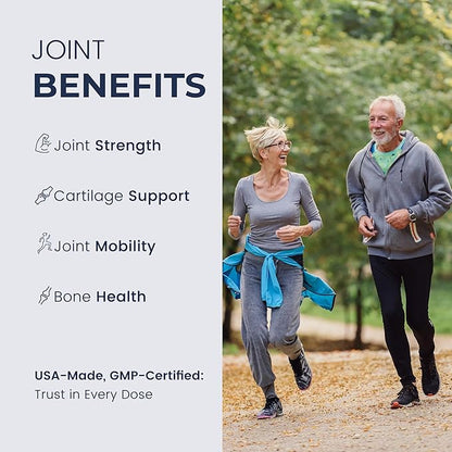 Joint Complex Turmeric Supplement, Turmacin® Turmeric Root Extract 500mg & Q-Actin® Cucumber Enzyme 20mg, Herbal Support for Daily Joint Health, Suitable for Sensitive Users, 60 Capsules-2 Packs