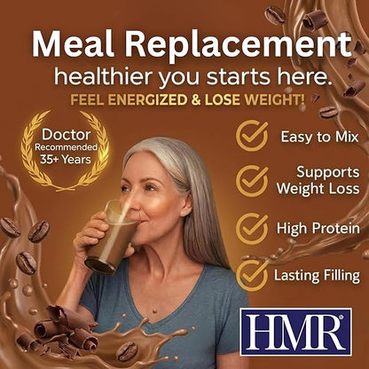 HMR 120 Shake Meal Replacement Powder | Mocha Shake Mix to Support Healthy Weight Loss | 12g of Protein | Nutritional Drink | Low Calorie Food | 12 Servings