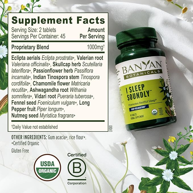 Banyan Botanicals Organic Joint Support–Advanced Mobility & Flexibility Supplement with Boswellia,Guggulu Resin & Turmeric–Natural Lubrication for Cartilage, Bones & Muscles-90 Tablets-USDA Organic
