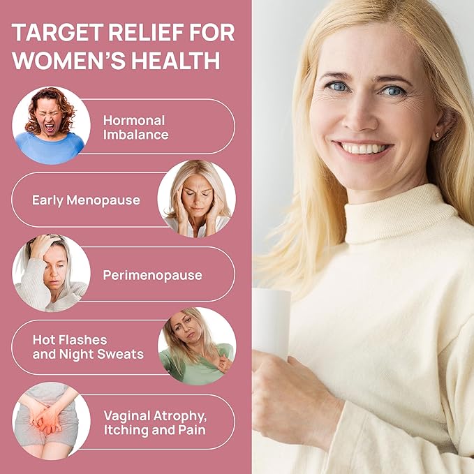 Estriol Cream for Women Menopause Relief: Natural Bioidentical Estrogen Cream, Hormone Balance, Perimenopause Support - Vaginal Health, Vulva Itch, Hot Flashes, Night Sweats, 50ml