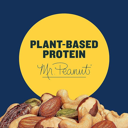 PLANTERS Deluxe Lightly Salted Mixed Nuts, Party Snacks, Plant-Based Protein 15.25oz (1 Canister) (Pack of 2)