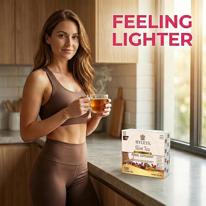 HYLEYS Slim Tea 9 Flavor Assortment 100 Ct - Weight Loss Herbal Supplement Cleanse and Detox - 100 Tea Bags (1 Pack) - Herbal Tea Variety Pack